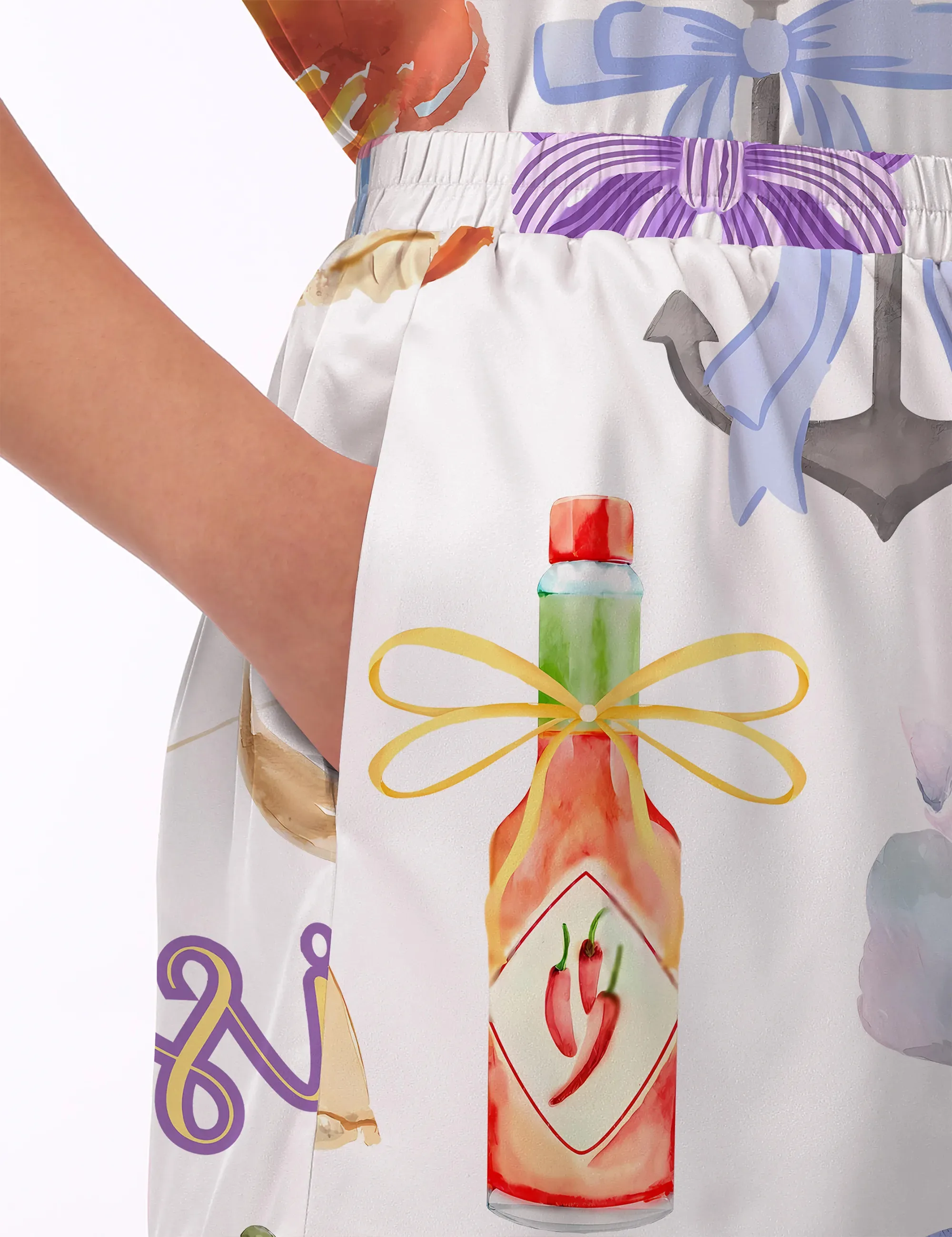 Louisiana Preppy Girl Silk Satin Pajama Set For Women