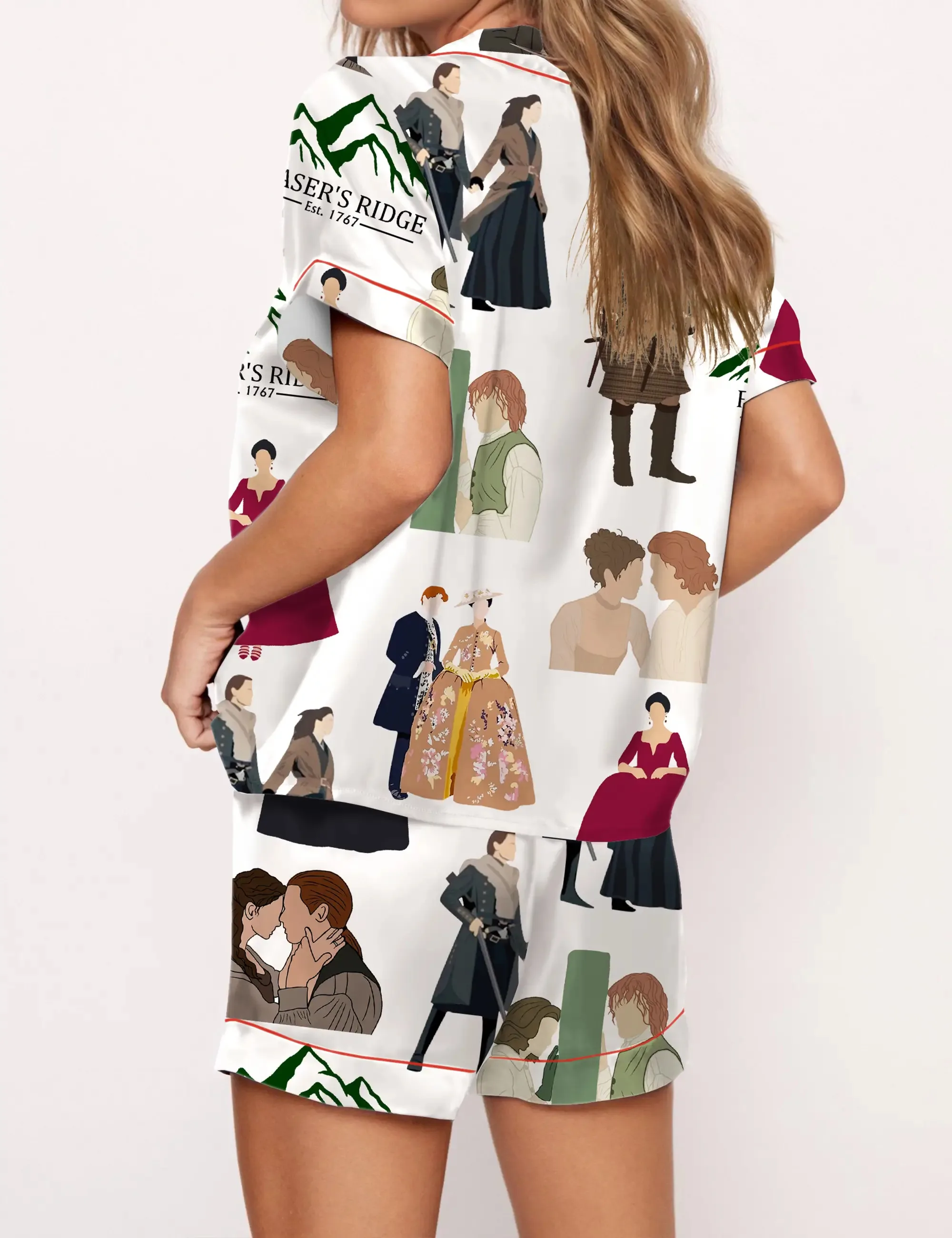 TV Series Silky Satin Pajama Set For Women
