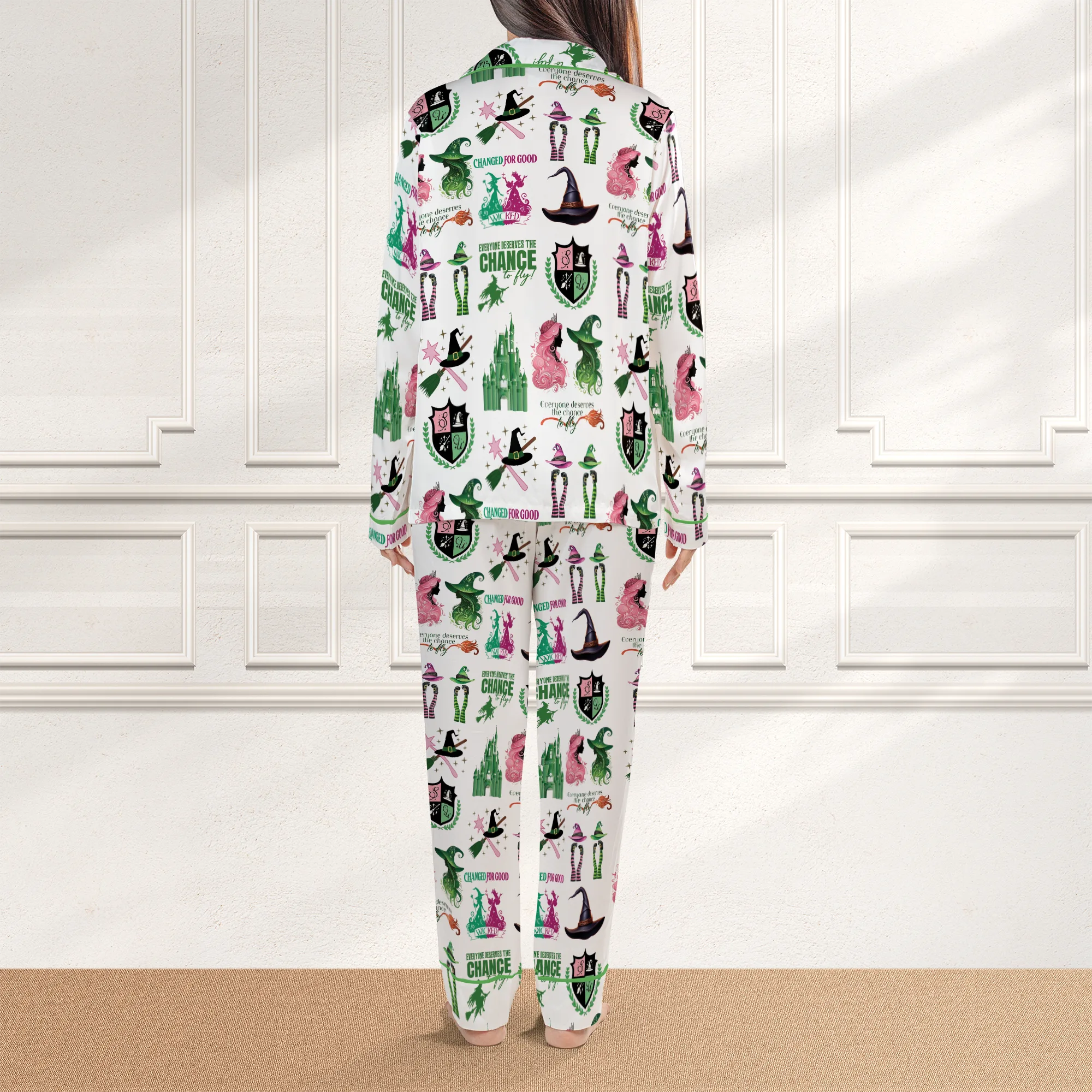 Wicked Musical Movie Satin Pajama Set For Women