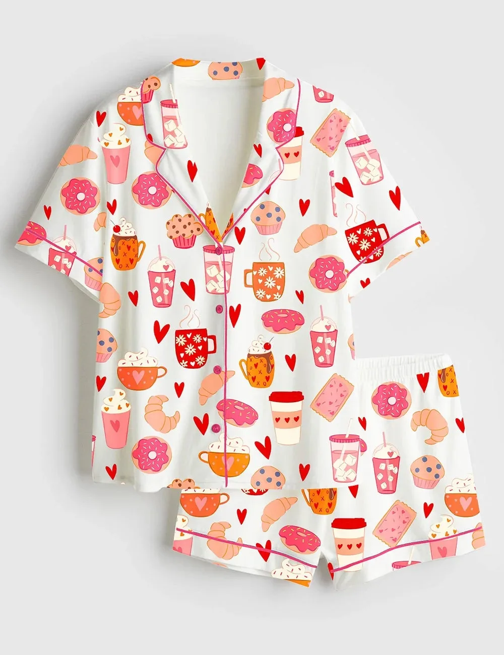 Women's Sweet Things Satin Pajama Set For Women (1)