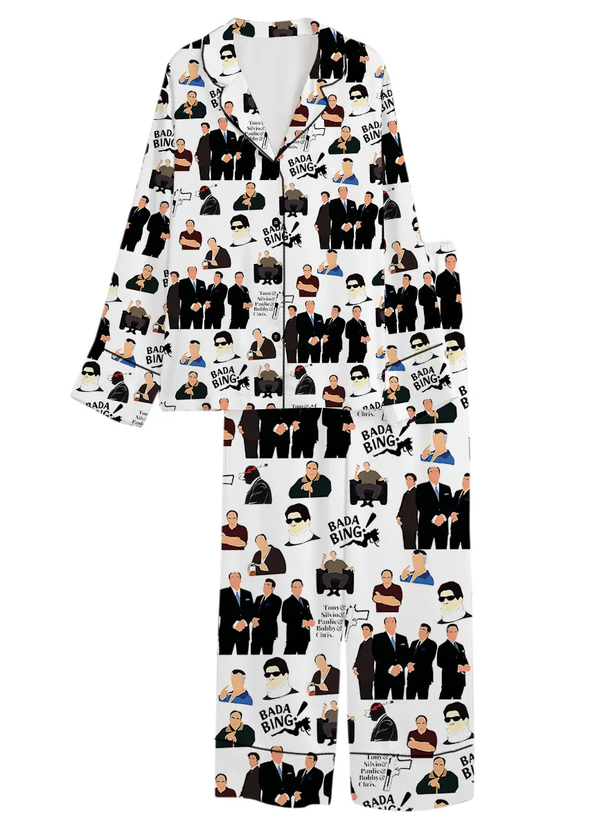 The Sopranos HBO TV Movie Satin Pajamas Set For Women