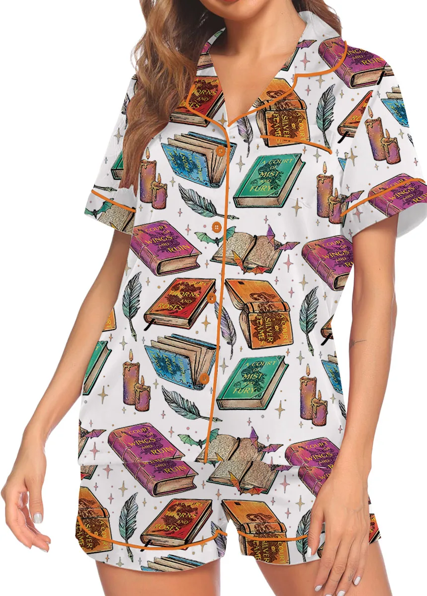 Women's Coquette Acotar Satin Pajamas Set For Women - Image 2