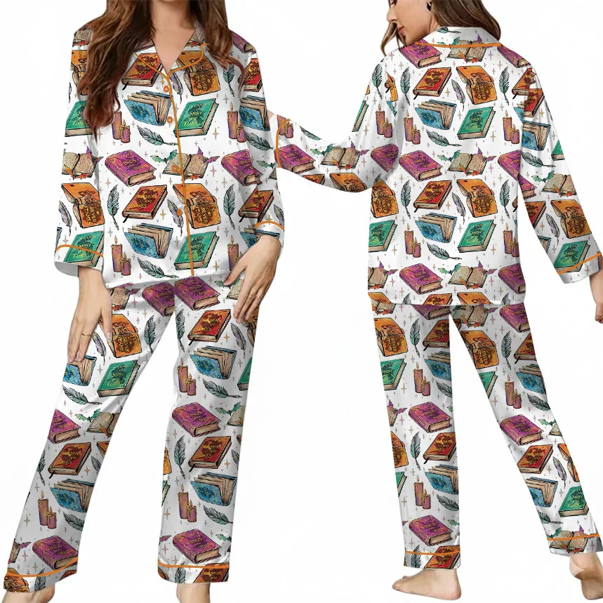 Women's Coquette Acotar Satin Pajamas Set For Women - Image 7