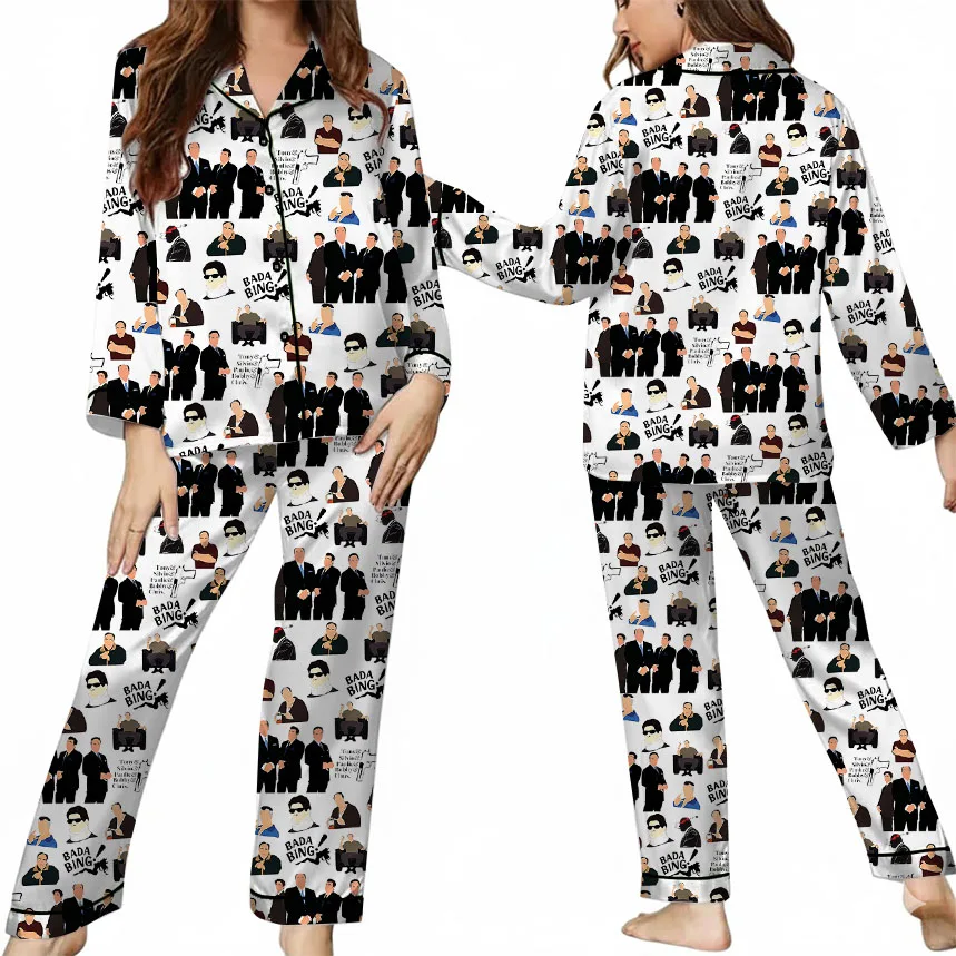 The Sopranos HBO TV Movie Satin Pajamas Set For Women