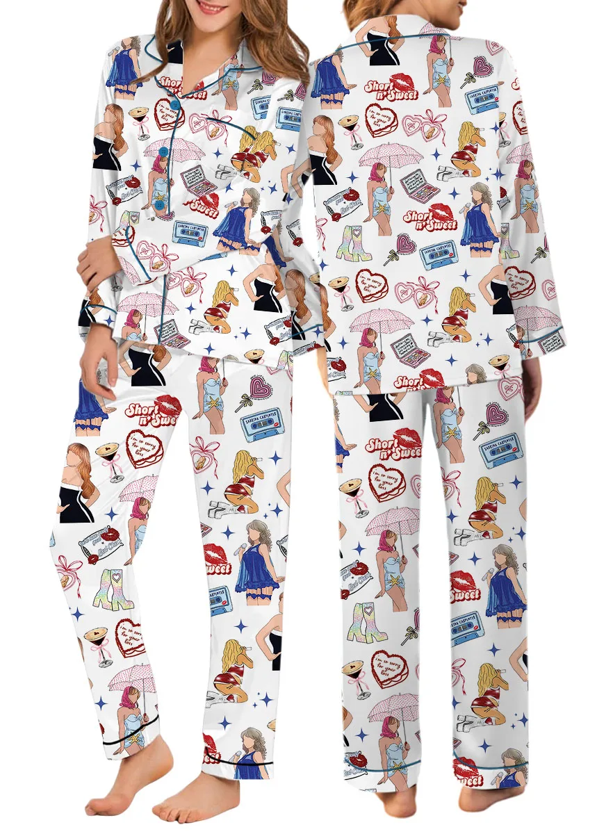 Short n’ Sweet Satin Pajamas Set For Women - Image 7