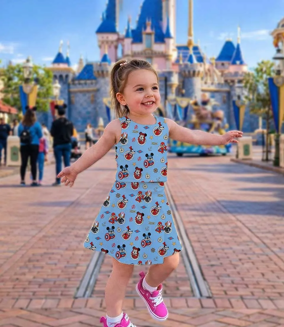 Disney Cruise Mickey Dress Set, Nautical Minnie Bow Vacation Outfit - Image 4