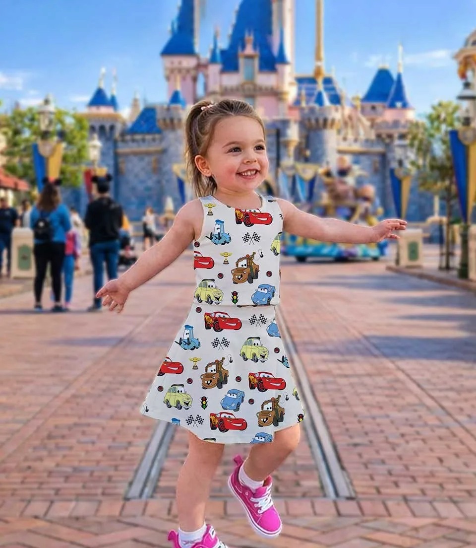 Women's Disney Cars Activewear Set, Athletic Dress & Skort Outfit, Family Matching Sportswear - Image 5
