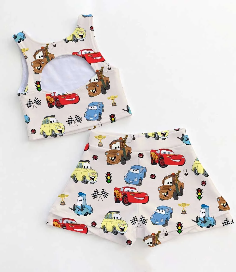 Women's Disney Cars Activewear Set, Athletic Dress & Skort Outfit, Family Matching Sportswear - Image 2
