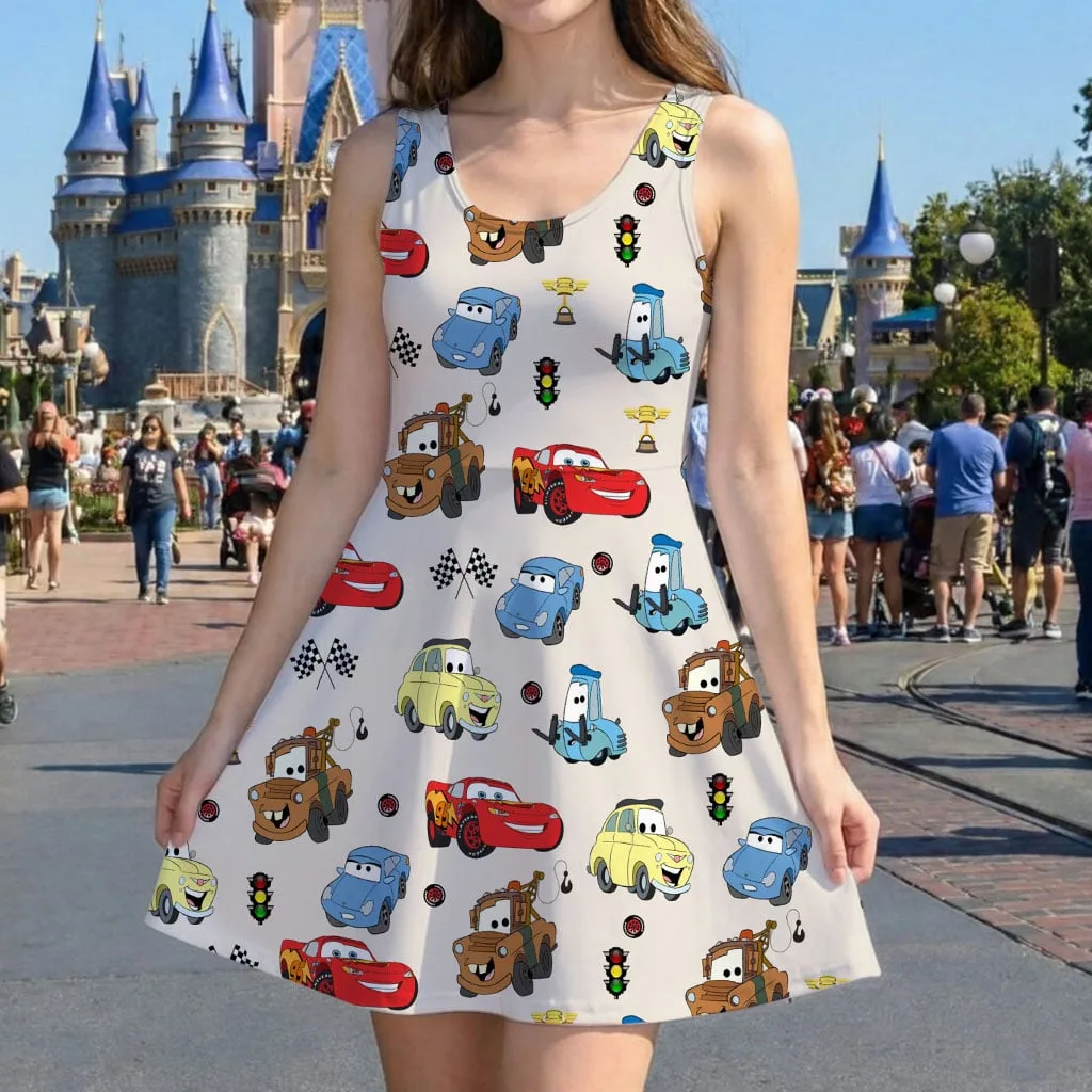 Disney Pixar Cars Characters Mommy & Me Dress, Mama Mini Family Matching Outfit - Image 5