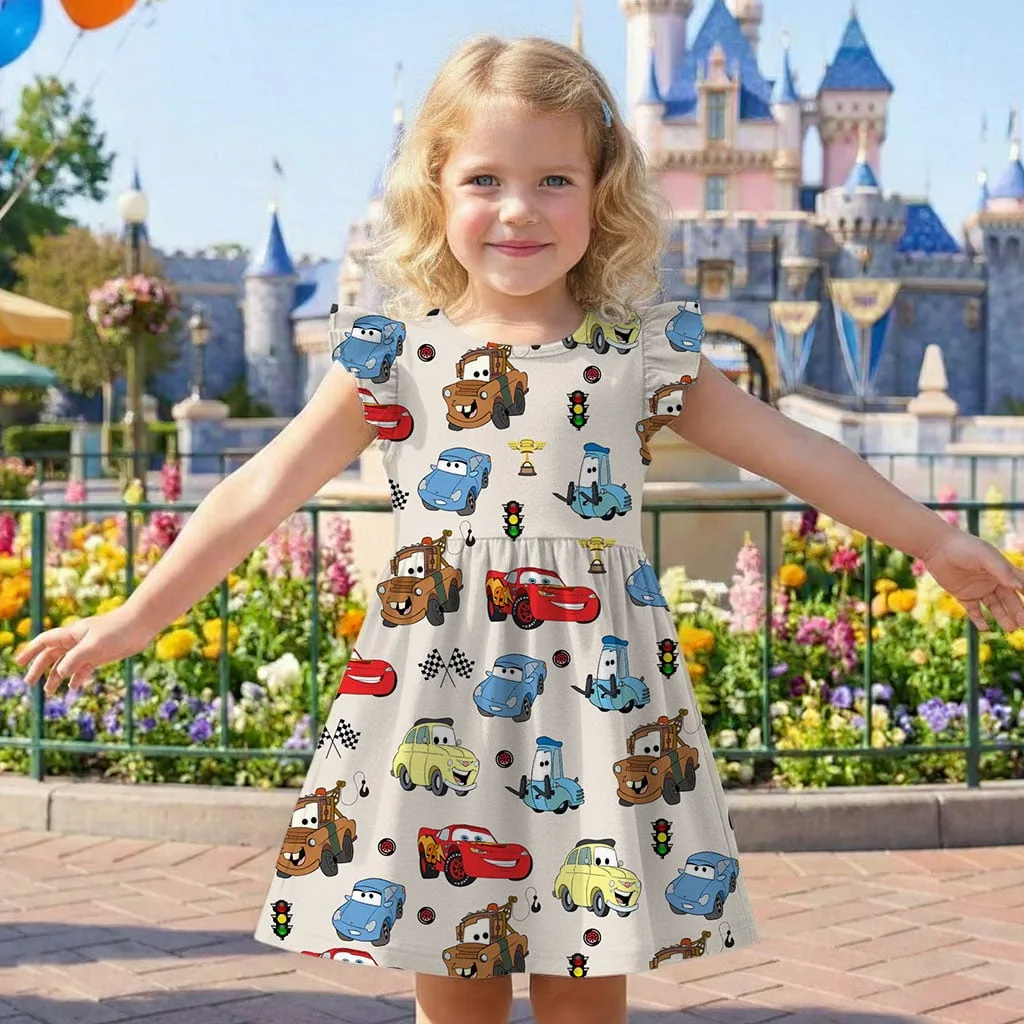 Disney Pixar Cars Characters Mommy & Me Dress, Mama Mini Family Matching Outfit - Image 7