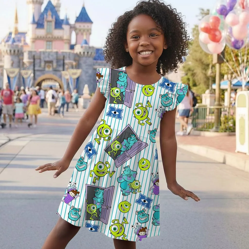 Disney Monsters Inc Characters Mommy & Me Dress, Mama Mini Family Matching Outfit - Image 6
