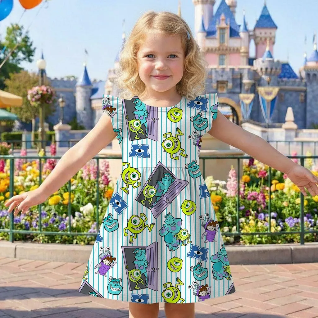 Disney Monsters Inc Characters Mommy & Me Dress, Mama Mini Family Matching Outfit - Image 7