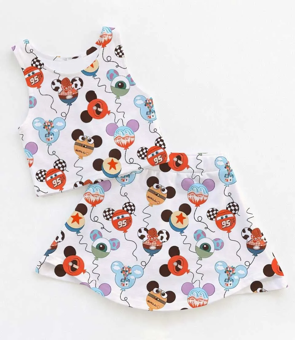 Disney Cars Dress Set, Lightning McQueen Family Vacation Outfit