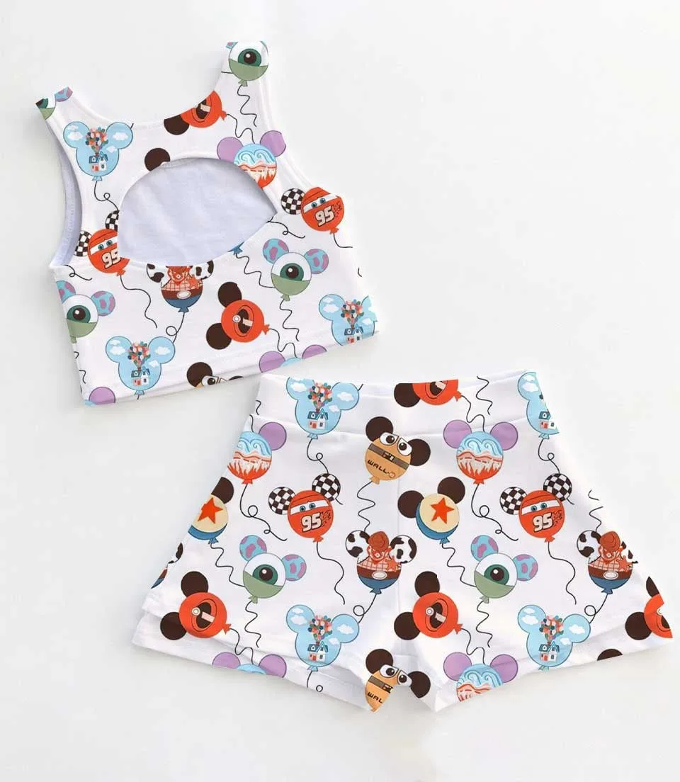 Disney Cars Dress Set, Lightning McQueen Family Vacation Outfit - Image 2