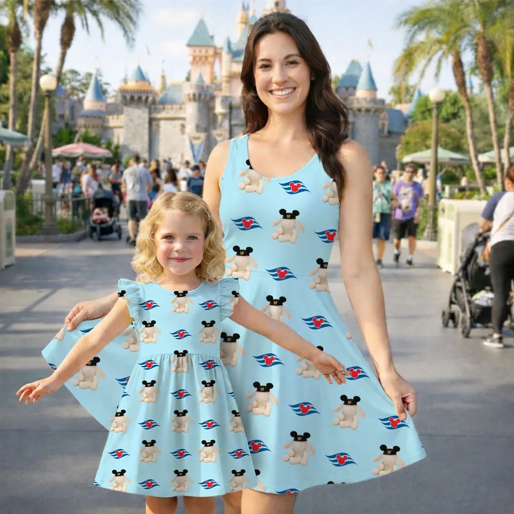 Disney Cruise Duffy Bear Mommy & Me Dress, Mama Mini Family Matching Outfit - Image 8