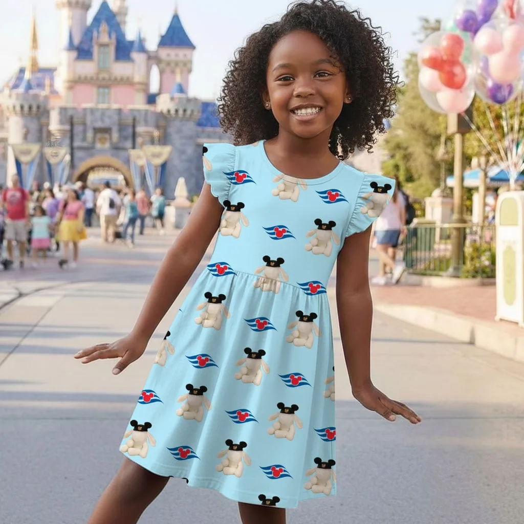 Disney Cruise Duffy Bear Mommy & Me Dress, Mama Mini Family Matching Outfit - Image 6