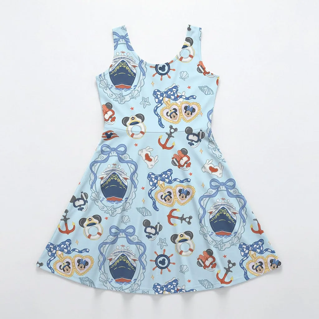 Disney Mickey Sailing Mommy & Me Dress, Mama Mini Family Matching Outfit - Image 4