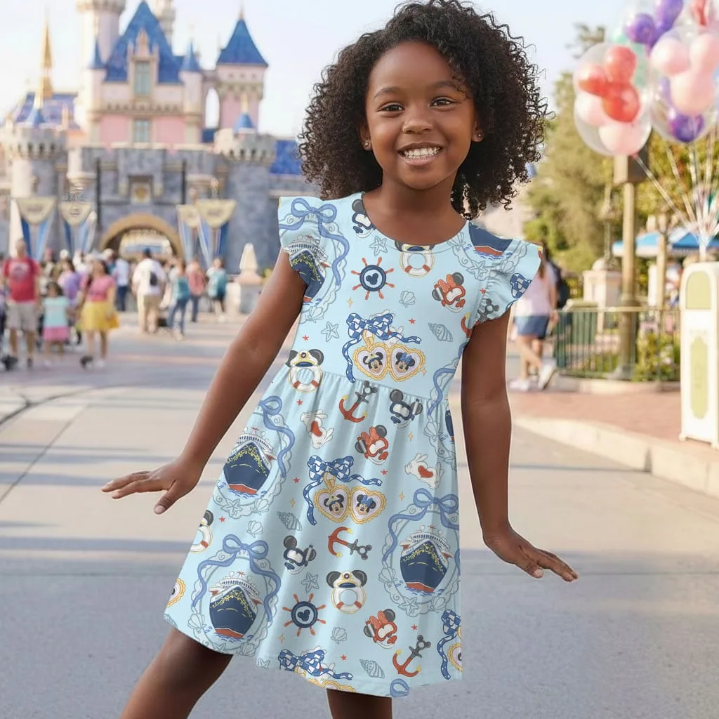 Disney Mickey Sailing Mommy & Me Dress, Mama Mini Family Matching Outfit - Image 6