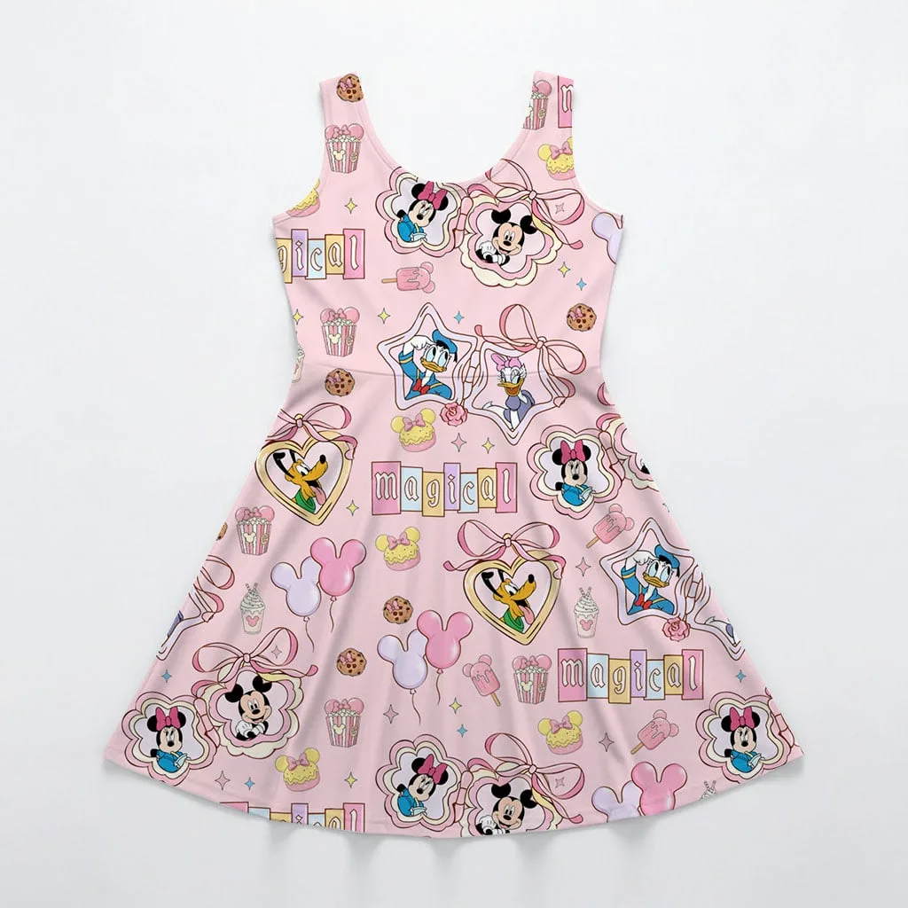 Mickey Coquette Bow Mommy & Me Dress, Mama Mini Castle Matching Outfit - Image 8