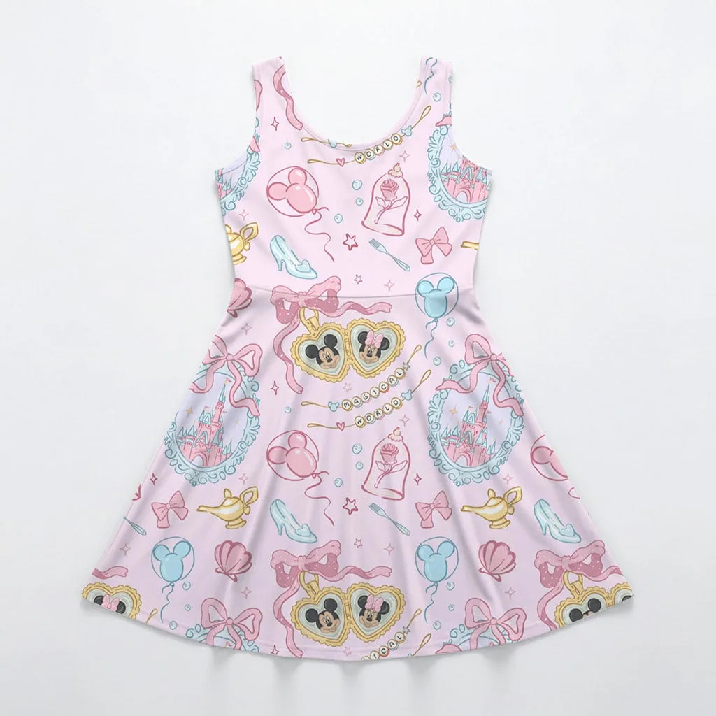 Mickey Coquette Bow Mommy & Me Dress, Mama Mini Castle Matching Outfit - Image 8