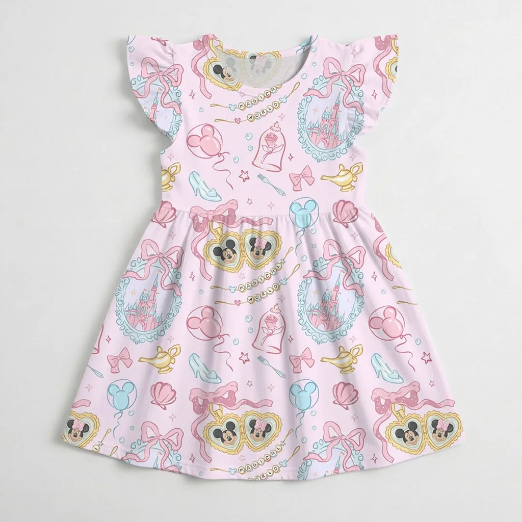 Mickey Coquette Bow Mommy & Me Dress, Mama Mini Castle Matching Outfit - Image 4