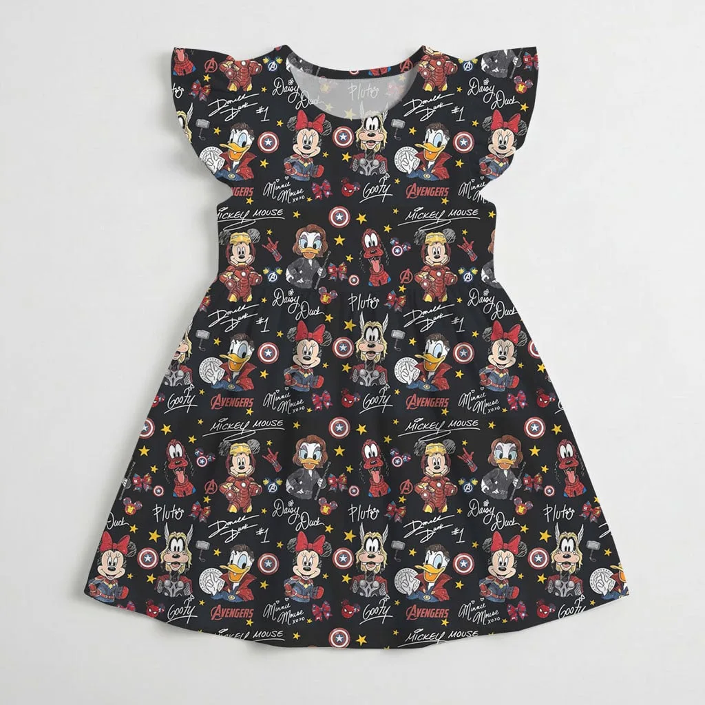 Women's Mickey & Friends Avengers Dress, Marvel Superhero Cruise Dress - Image 5
