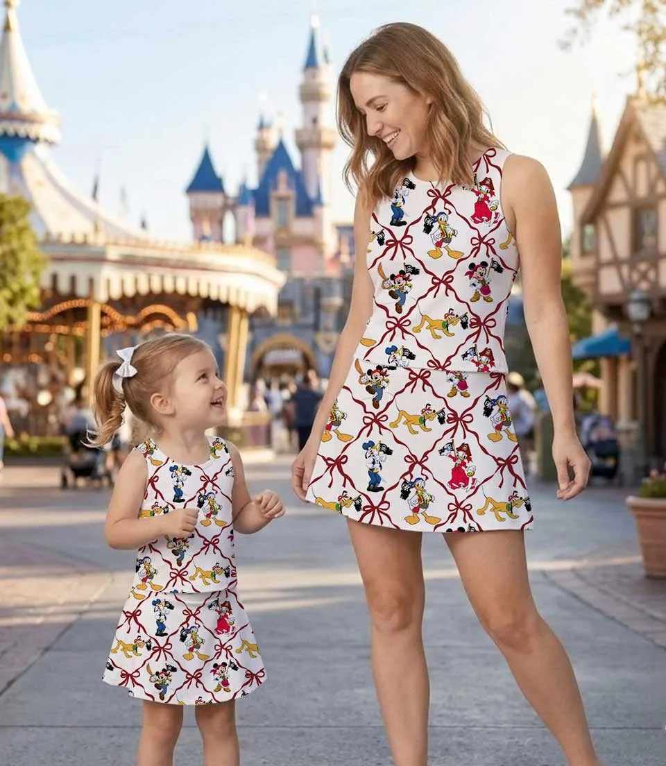 Women's Mickey & Friends Pirate Night Activewear Set, Nautical Cruise Athletic Dress & Skort Outfit - Image 7