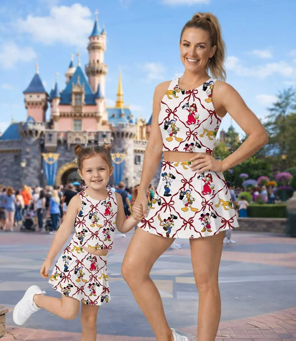 Women's Mickey & Friends Pirate Night Activewear Set, Nautical Cruise Athletic Dress & Skort Outfit - Image 5