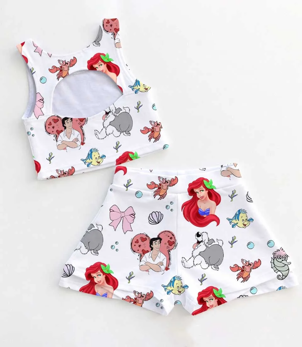 Little Mermaid Dress Set, Ariel Princess Cruise Vacation Birthday Outfit - Image 2