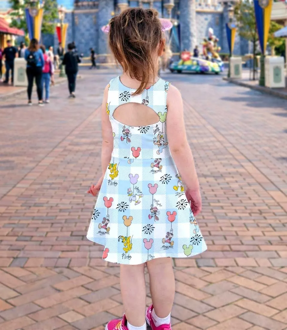 Mickey & Friends Balloon Dress Set, Disneybound Running Vacation Outfit - Image 4