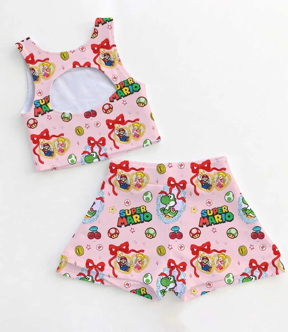 Mario Video Game Dress Set, Retro Gaming Cruise Vacation Outfit - Image 2