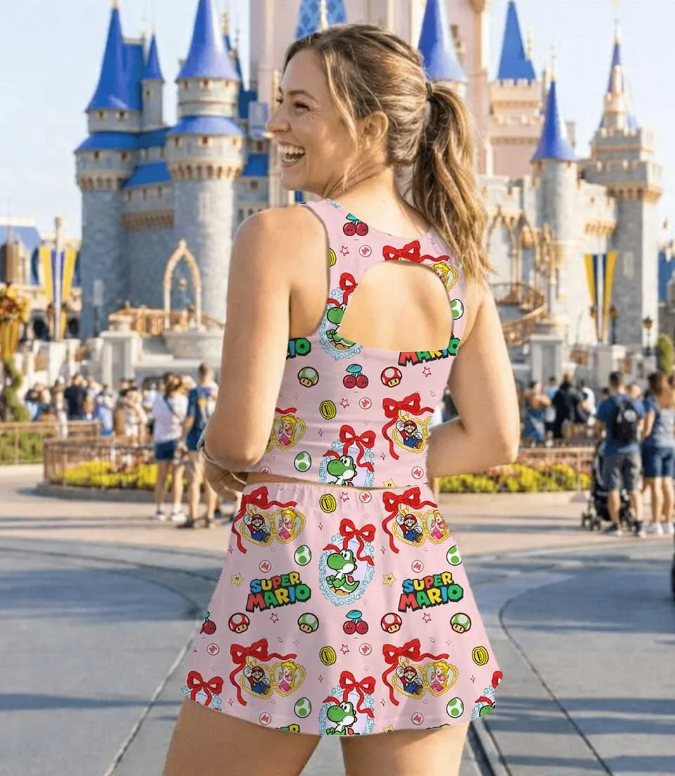 Mario Video Game Dress Set, Retro Gaming Cruise Vacation Outfit - Image 8