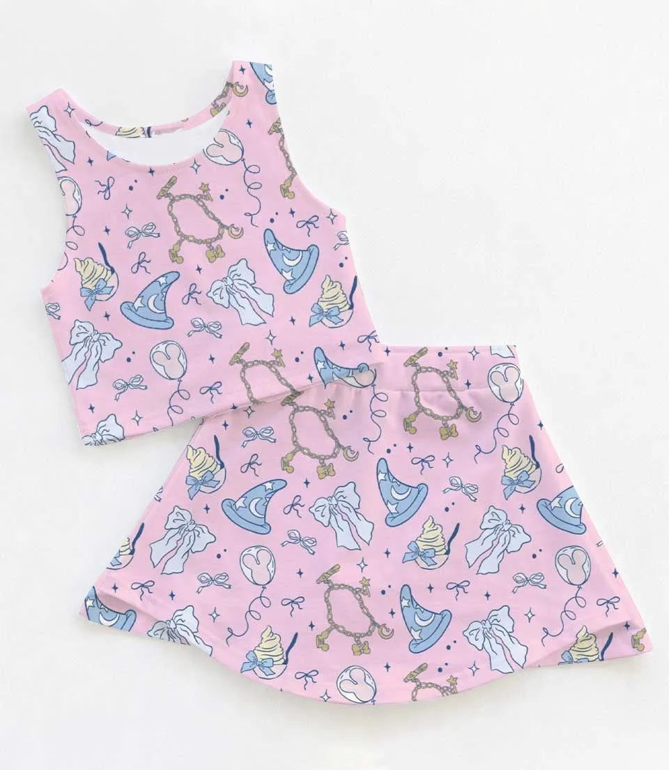 Mickey Mouse Fantasia Dress Set, Sorcerer Mickey Disneyland Vacation Outfit