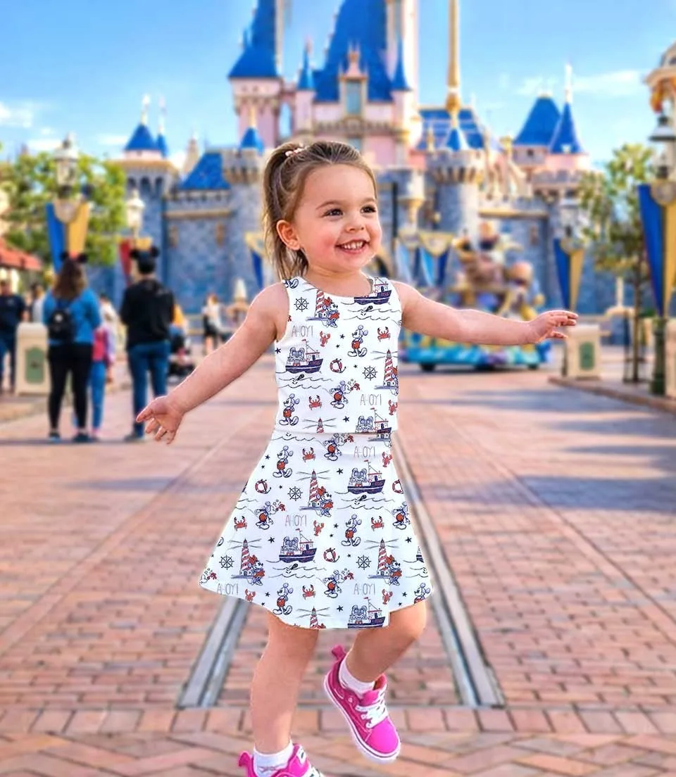Disney Cruise Squad Dress Set, Mickey & Friends Summer Vacation Outfit - Image 4