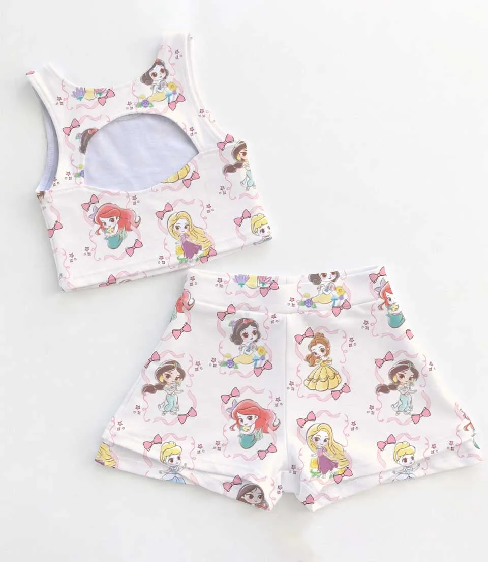 Women's Disney Princesses Activewear Set, Athletic Dress & Skort Outfit, Family Matching Sportswear - Image 2