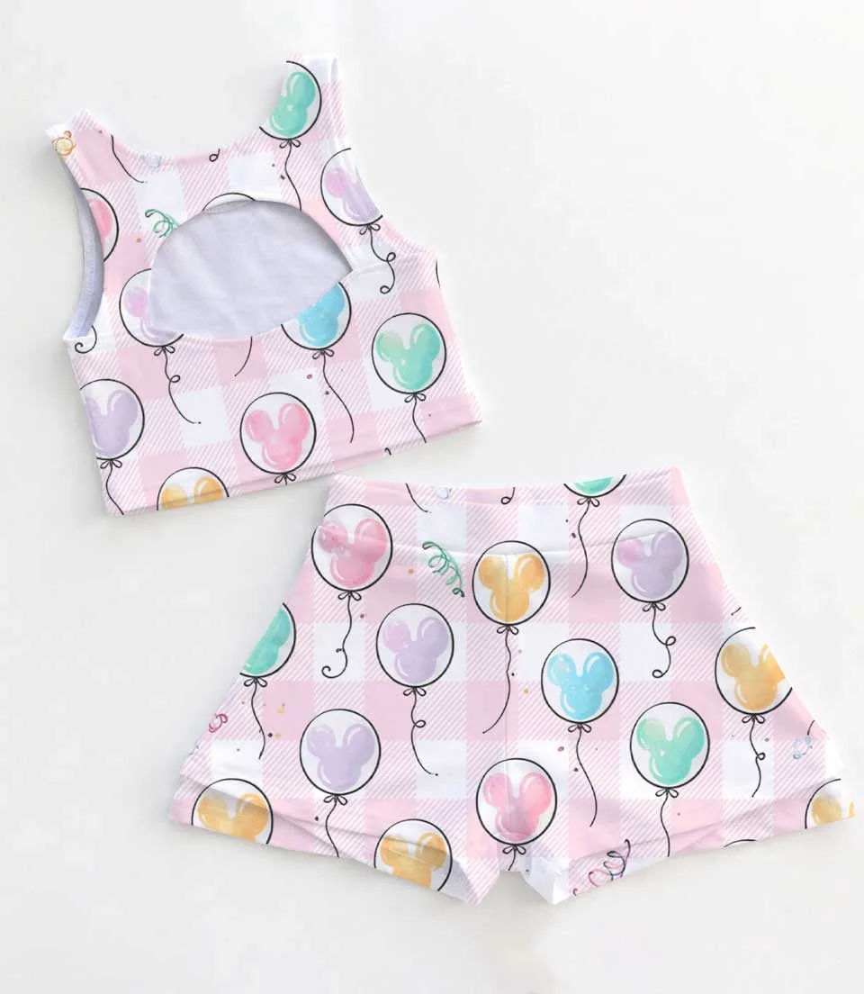 Women's Minnie Pastel Activewear Set, Athletic Dress & Skort Outfit, Family Matching Sportswear - Image 2