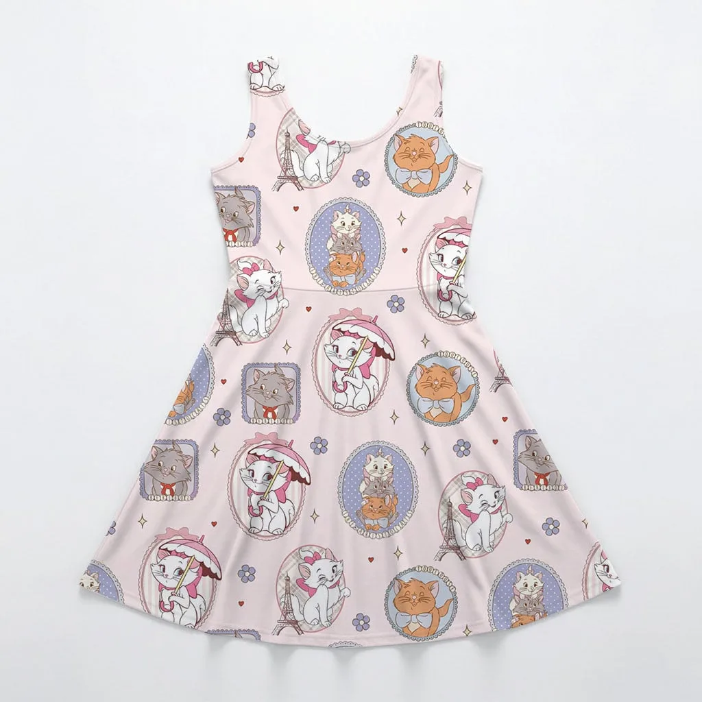 Aristocats Marie & Toulouse Coquette Ruffle Dress, Disney Trip & Birthday Party Outfit - Image 11