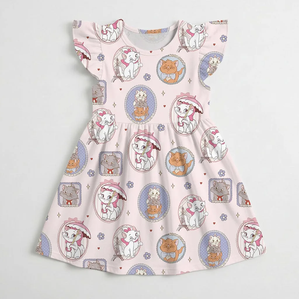 Aristocats Marie & Toulouse Coquette Ruffle Dress, Disney Trip & Birthday Party Outfit - Image 7
