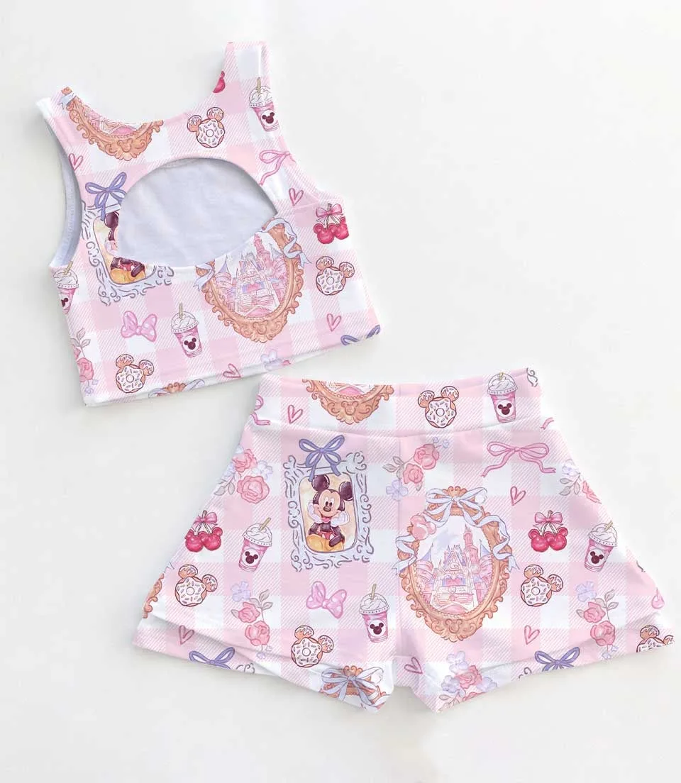 Wdwland Castle Coquette Bow Dress Set, Theme Park Summer Vacation Outfit - Image 2