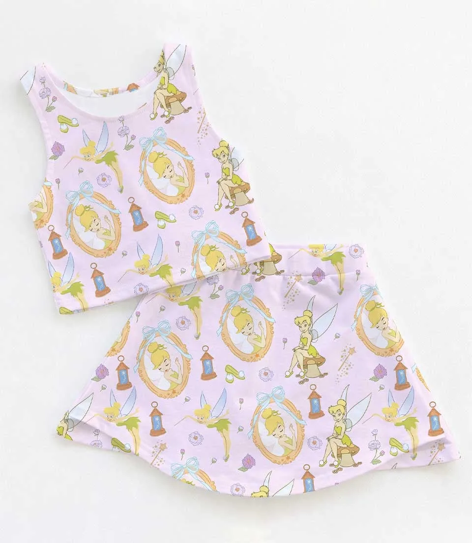Disney Peter Pan Tinker Bell Dress Set, Fairy Princess Vacation Outfit