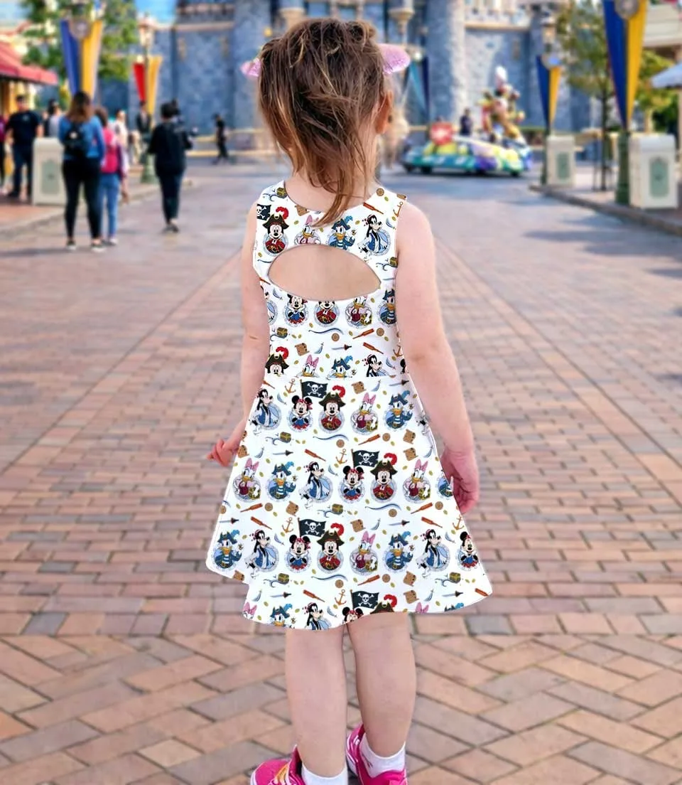Cruise Matching Dress Set, Mother Daughter Sailor Mickey Minnie Nautical Outfit - Image 4
