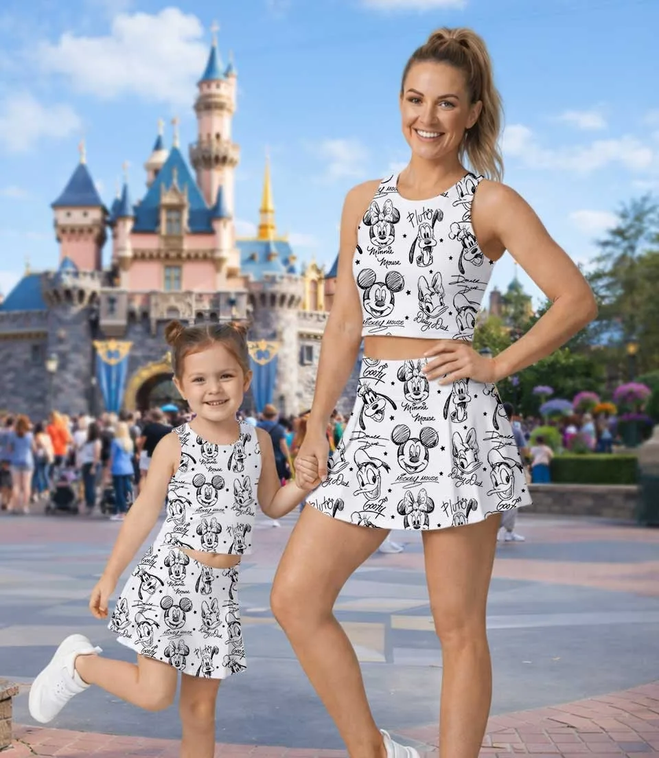 Disney Mickey & Friends Activewear Set, Safari Stripe Park Adventure Outfit - Image 5
