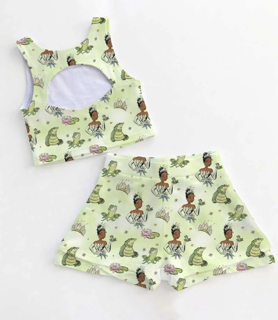 Disney Tinker Bell Activewear Set, Pixie Dust Garden Festival Outfit - Image 2