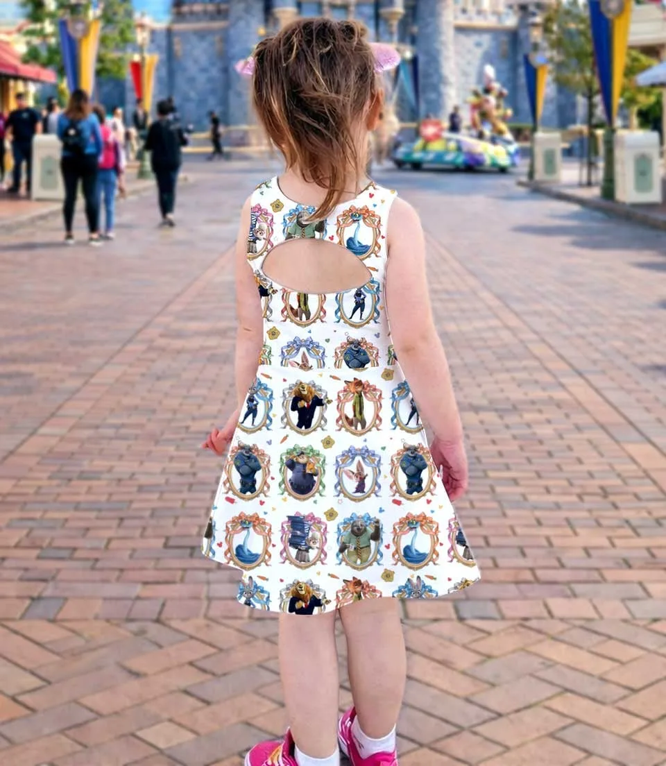 Zootopia Birthday Dress Set, Judy Hopps Nick Wilde Summer Vacation Outfit - Image 4