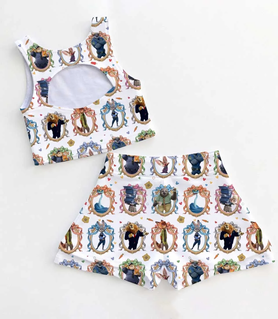 Zootopia Birthday Dress Set, Judy Hopps Nick Wilde Summer Vacation Outfit - Image 2