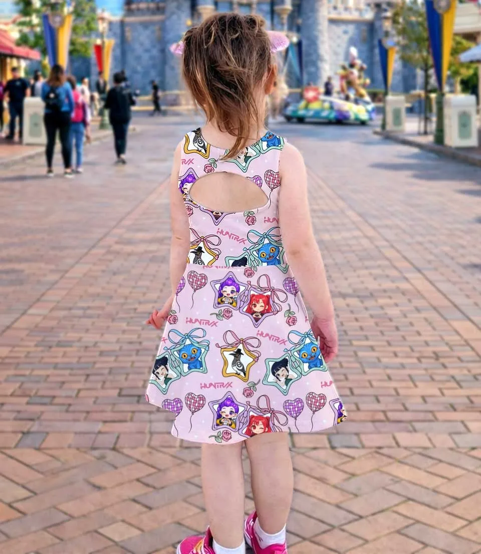 K-Pop Demon Hunters Dress Set, Rumi Inspired Girls Vacation Outfit - Image 4
