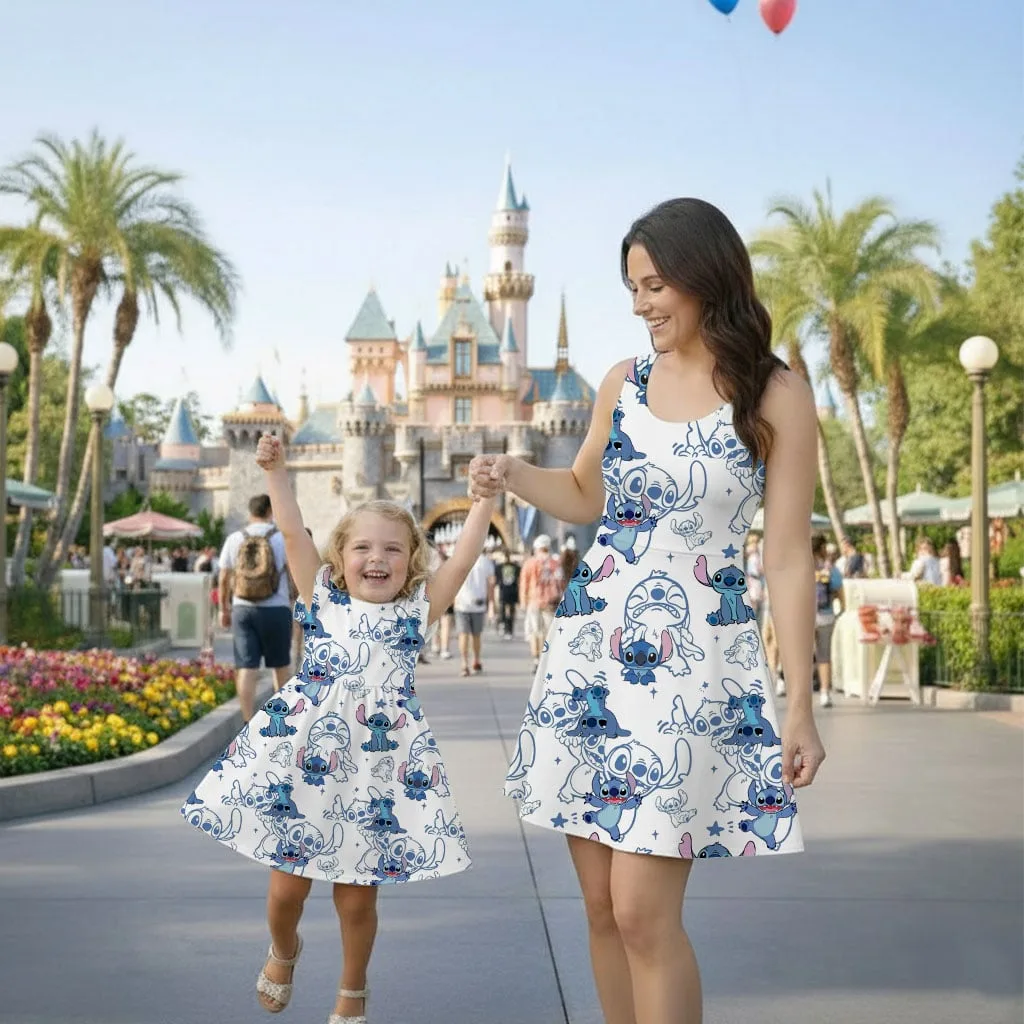 Stitch Ruffle Dress, Lilo & Stitch Summer Vacation Outfit - Image 7