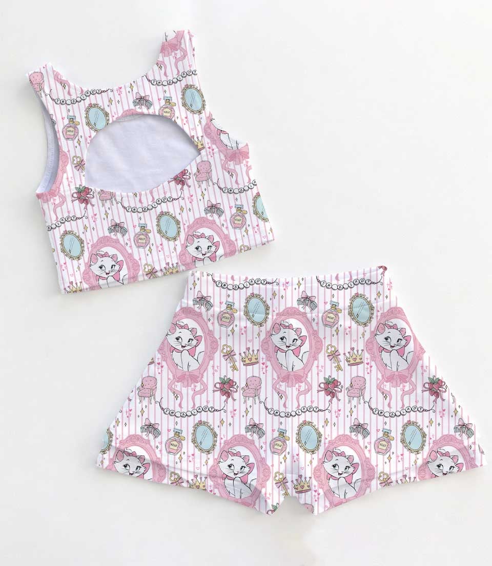 Disney Cat Marie Dress Set, Aristocats Family Vacation Outfit - Image 2