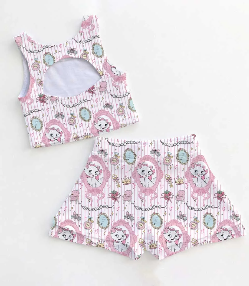 Disney Cat Marie Dress Set, Aristocats Family Vacation Outfit - Image 2