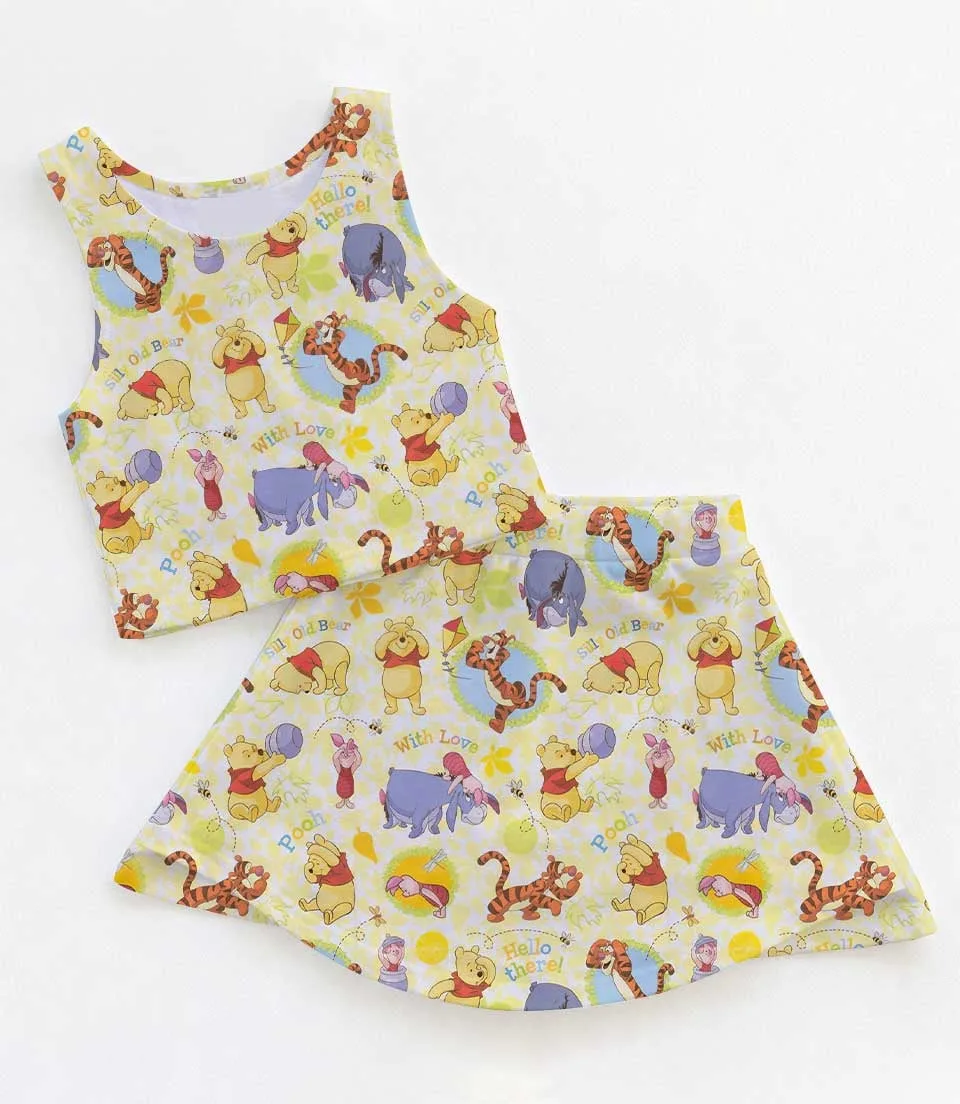 Classic Winnie the Pooh Mommy & Me Dress Set, Storybook Family Vacation Outfit